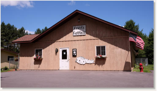 Kevin's Kennels building in Northern Wisconsin