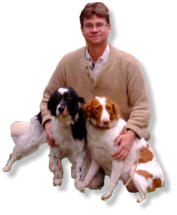 Kevin Botkins and his two dogs